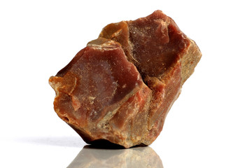 Set Rock stone with names, isolated on a white background with shadow,  beautiful lighting, reflections. Silicon, Si. © StarlingRu