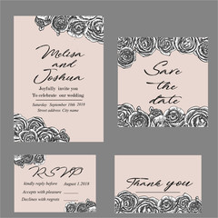 Vintage botanical background with dog rose wreath