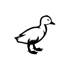 duckling vector silhouette