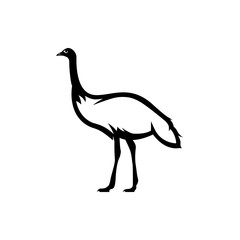 emu vector silhouette