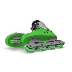 Roller Skates on white background. 3D illustration