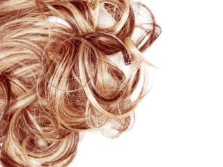 hair curly texture abstract fashion background and copy space