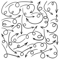 Arrows. Hand drawn vector collection