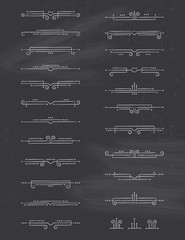 Chalkboard Vintage Art Deco Text Dividers