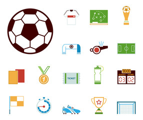 Fußball - Icons (in Farbe)