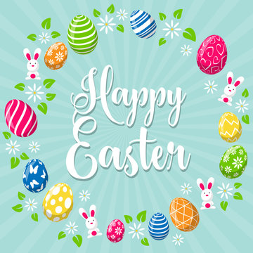 Happy easter background card
