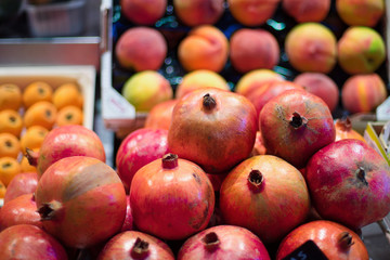 Red healthy fruit pomegranate