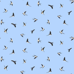 seamless birds pattern