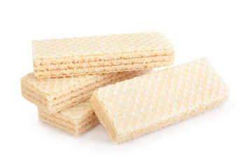 Wafers stick on white