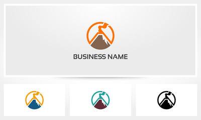 Volcano Mountain Logo © recehan