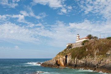 Fototapeta na wymiar Cudillero lighthouse, Spain.