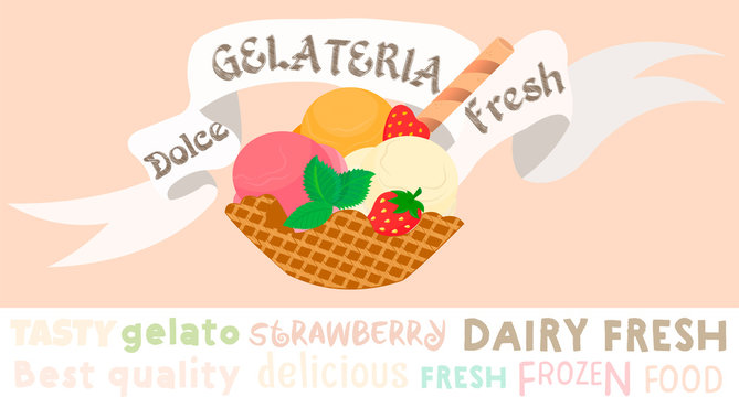 Ice Cream Poster Gelateria
