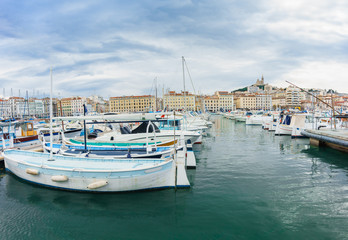Fototapeta na wymiar yacht club of Marseille, France