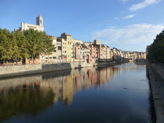 Fototapeta na wymiar Gerona / Girona ciudad en la comunidad autónoma de Cataluña (España)