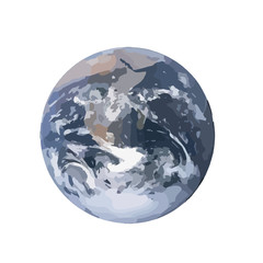 Earth globes isolated on white background. Flat planet Earth icon