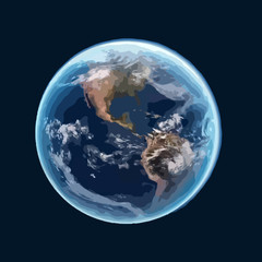 Vector earth globe illustration
