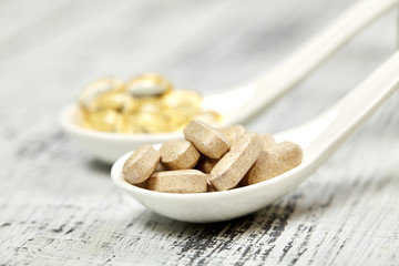 Medicines. Vitamin E. Capsules. For your design. Medicine. Health.