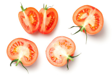 Fresh Tomatoes Isolated on White Background