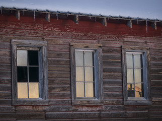 Old barn windows