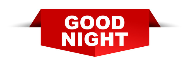 banner good night