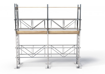 A scaffold illustration made in 3D software.