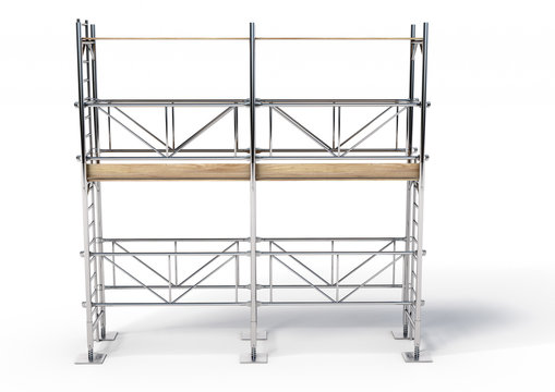 A scaffold illustration made in 3D software.