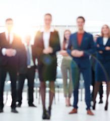 blurred image of group of business people. business concept