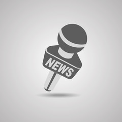 News vector icon. World globe symbol.