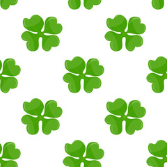 Seamless background, Irish clover
