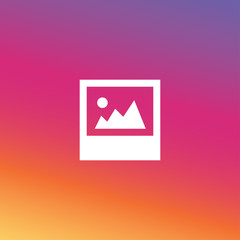 Smooth color gradient icon template set inspried by instagram new logo. Vector illustration for your social media app design project and other.