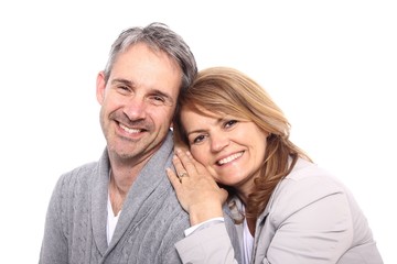 Happy mature love couple