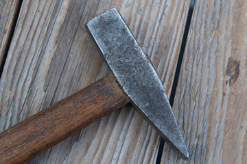 old tools on a natural background