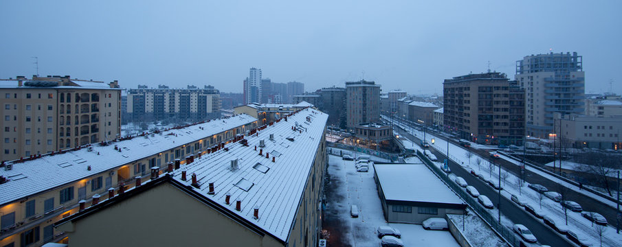 Milano sotto la neve