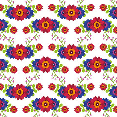 Fototapeta premium bunch of flowers decorative pattern image vector illustration