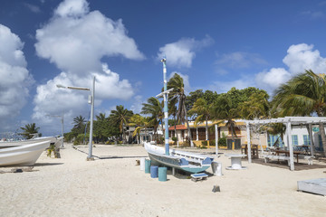 Fototapeta na wymiar Gran Roque, the Capital of Los Roques archipelago, Venezuela