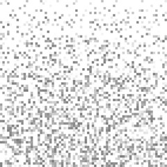 Pixel Abstract Gray Technology Gradient Background. Business mosaic light mosaic design backdrop with failing pixels. Pixelated pattern texture. Big data flow vector Illustration.