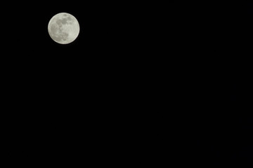 Obraz premium full moon in the black sky