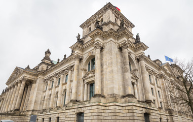 Fototapeta na wymiar German parliament, Reichstag building in Berlin, Germany