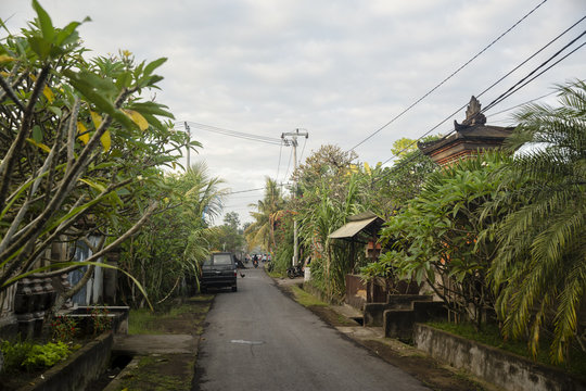 A back street view in Ubud, Bali