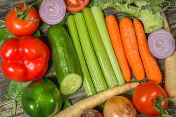 Mixture of fresh vegetables