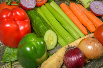 Mixture of fresh vegetables