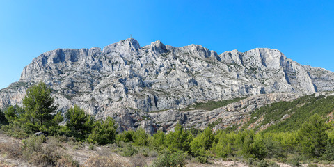 Fototapeta na wymiar Montagne Sainte Victoire - Aix-en-Provence 