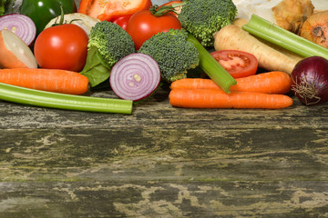 Mixture of fresh vegetables