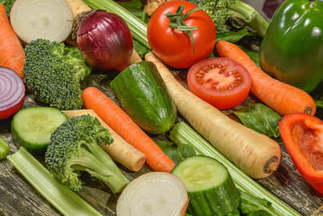 Mixture of fresh vegetables