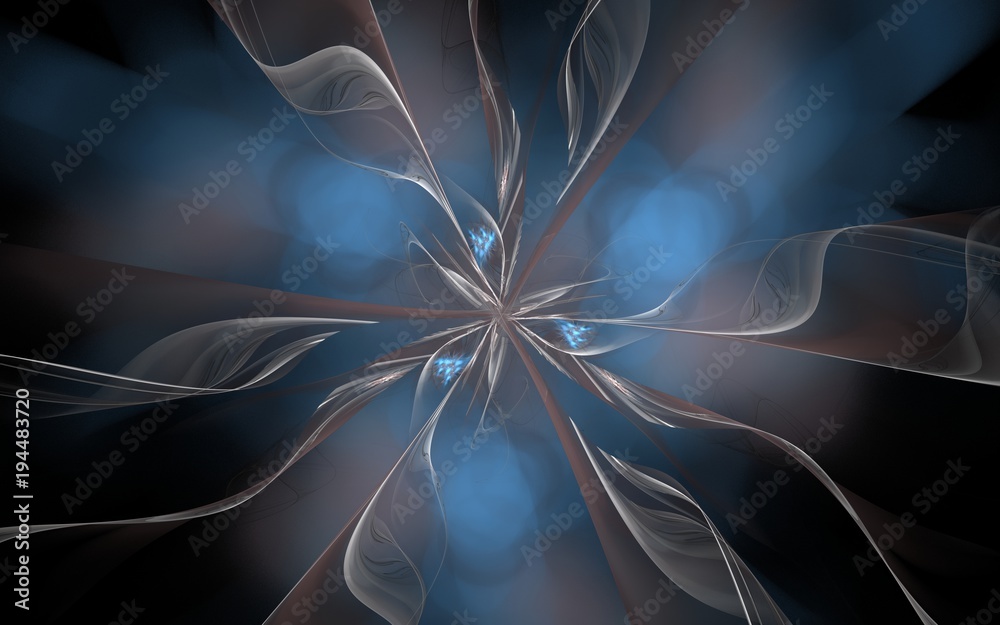 Fototapete digital generated image in the form of abstract geometric shapes of various shades and colors for us