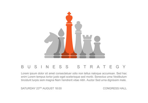 Chess Pieces Digital Card Layout