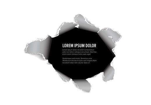 Ripped Paper Effect Layout