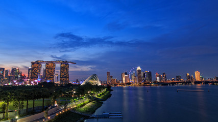 Fototapeta na wymiar Singapore cityline