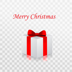 Realistic White blank Package Cardboard Box in front view isolated. For Software, electronic device, other products.