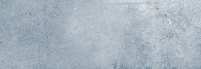Textured blue concrete wide banner background
